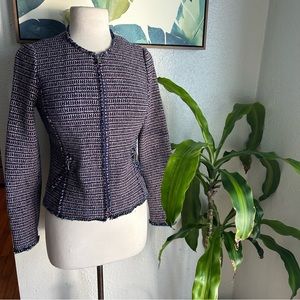 Rebecca Taylor Tweed Zipper Jacket